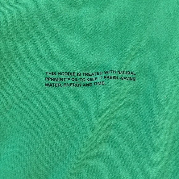 Pangaia 365 Heavy Weight Organic Cotton Hoodie in Green Size Extra Small - Picture 4 of 9